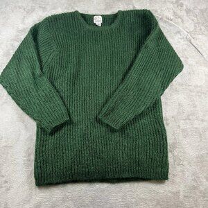 Vintage GANTOS Mohair Wool Blend Oversized Sweater Women’s Green Med Fits M-L